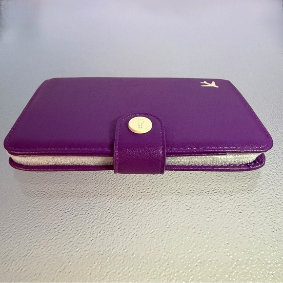 Purple Alisa RFID Passport Travel Bifold Wallet - Picture 5 of 7